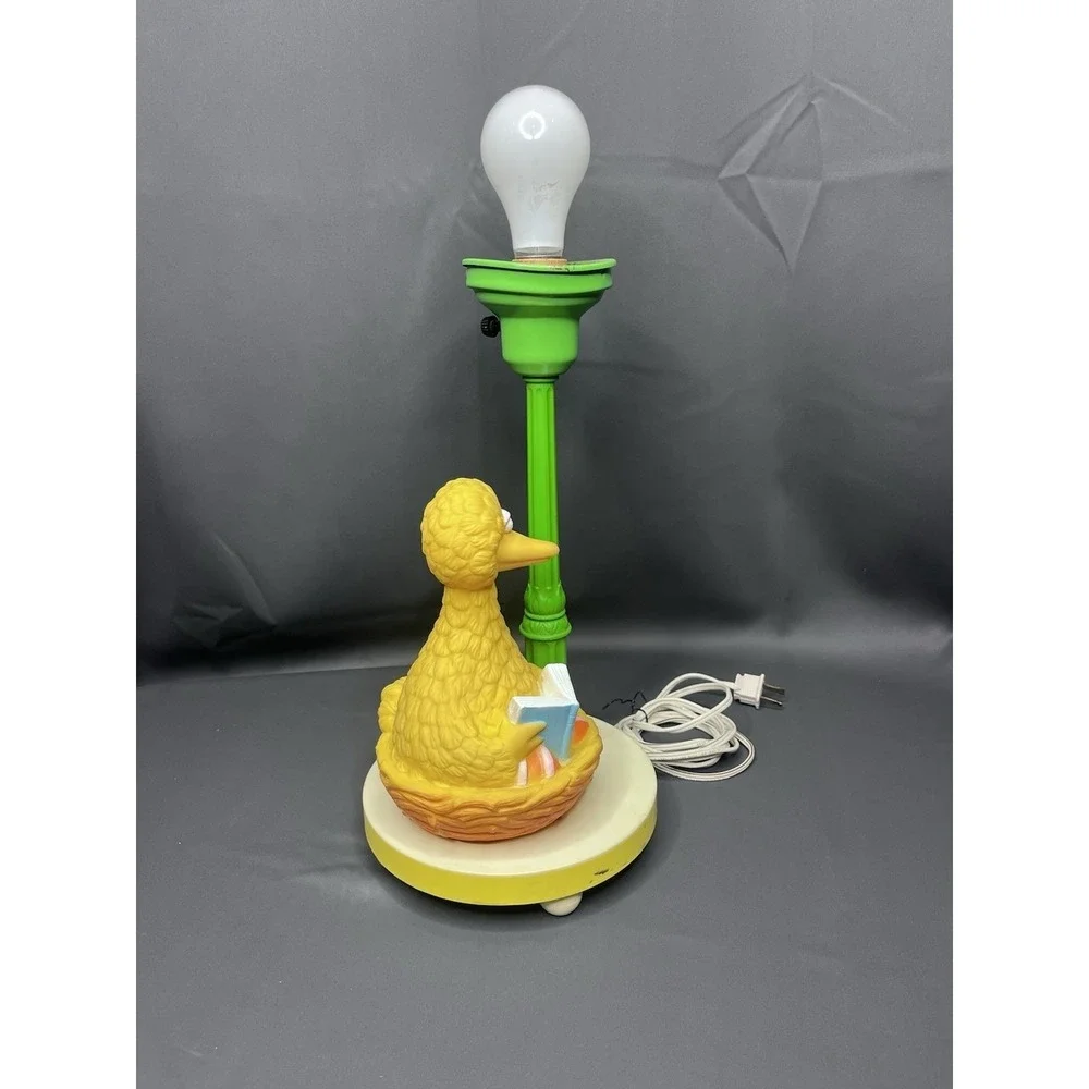 VTG Working Sesame‎ Street Big Bird Table Lamp 1970s 1980s Nursery Lamp.